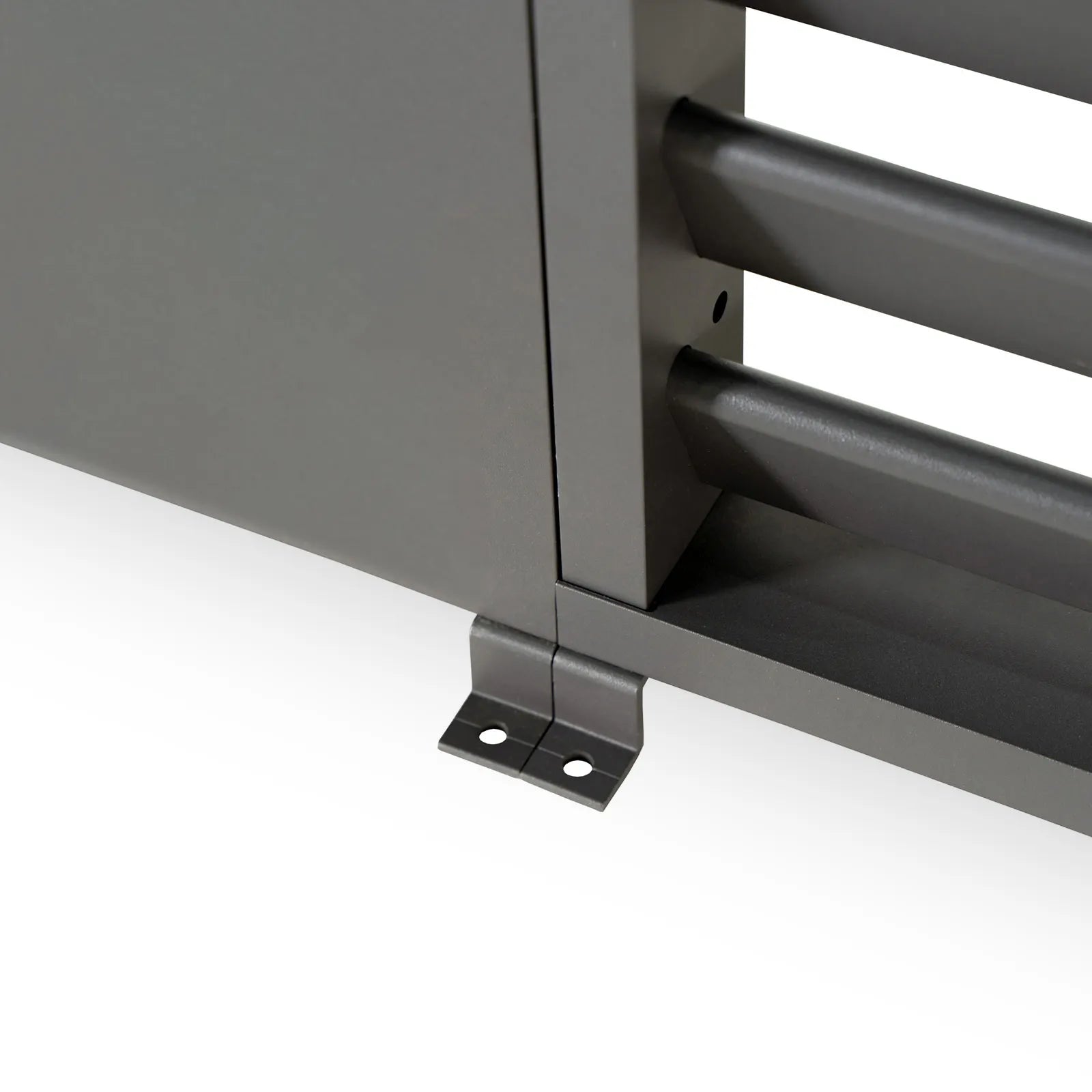 Titan Aluminium 3.0m Static Side Wall Combination: 3 Solid Panels and 2 Louvred Walls