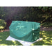 Garden bench cover green on lawn