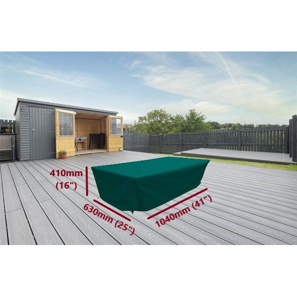 Garden coffee table cover green 104cm