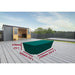 Garden coffee table cover large green 133cm