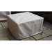 Garden coffee table cover light grey on patio