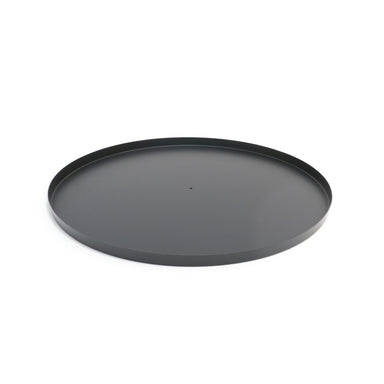 HEAT round steel fire pit base plate, on a white background