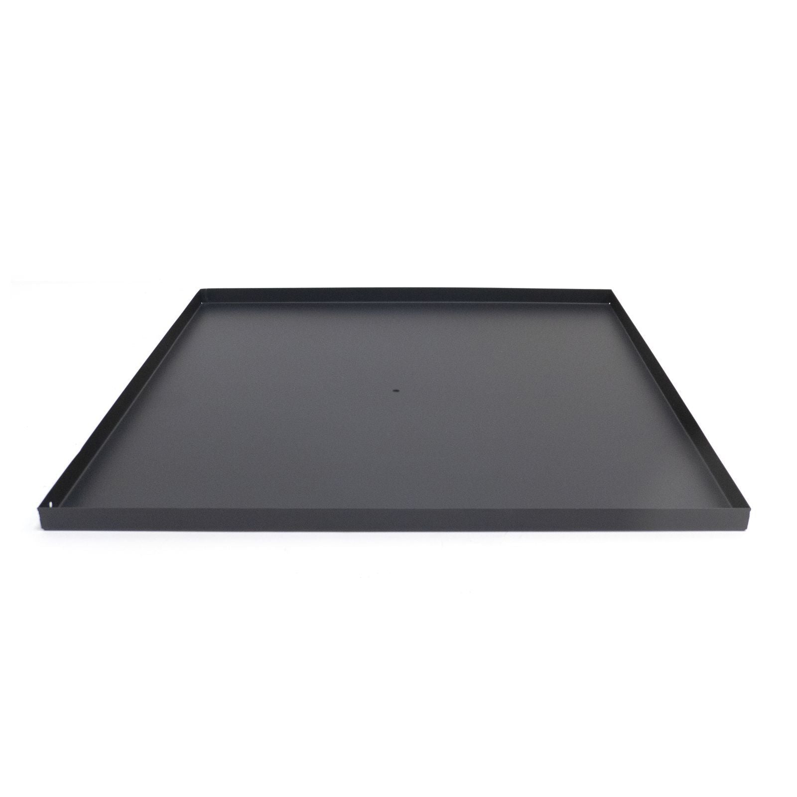HEAT square steel fire pit base plate, on a white background