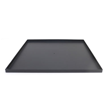 HEAT square steel fire pit base plate, on a white background