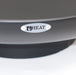 Close-up of the HEAT badge on the rim of a Classic black fire bowl