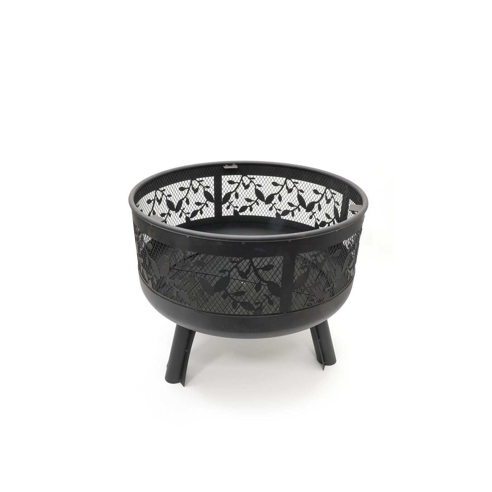 HEAT Alna garden fire pit with decorative cut-out sides