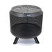 HEAT Fire Drum round steel fire basket with grill on three legs