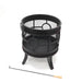 HEAT Tynset fire basket with handles and poker, on a white background