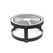 HEAT Turret grill from above showing the round grill bars