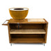 HEAT Trolle rust kitchen unit with griddle ring, board and handle