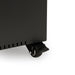 Close-up of the wheel on the HEAT Utevarme black patio heater