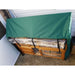 Honeysuckle rabbit hutch cover green angle