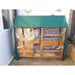 Honeysuckle rabbit hutch cover green front