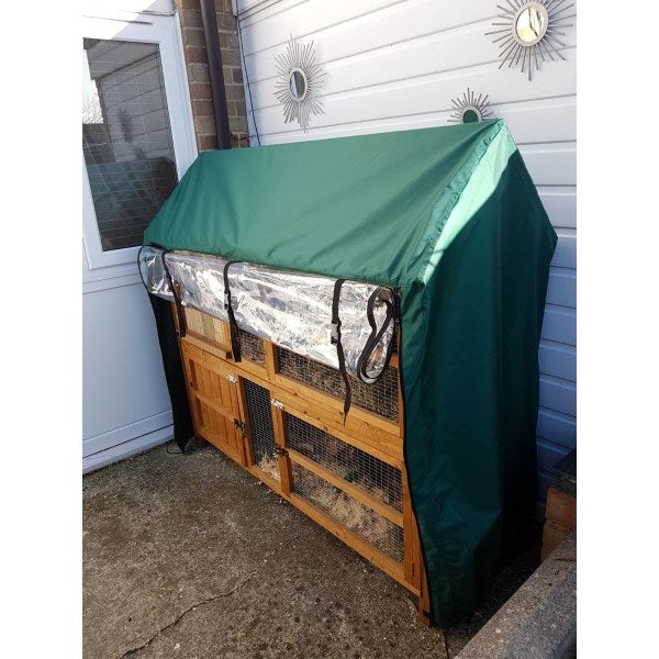 Honeysuckle rabbit hutch cover green side