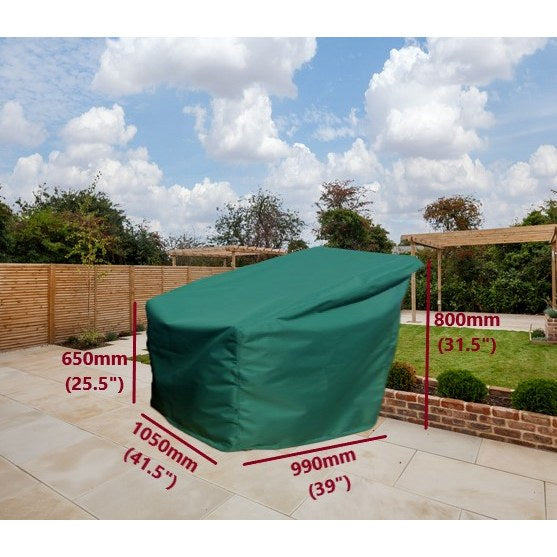 Lounge chair cover extra large green 105cm