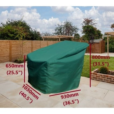 Lounge chair cover large green 103cm