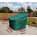 Lounge chair cover large green 103cm