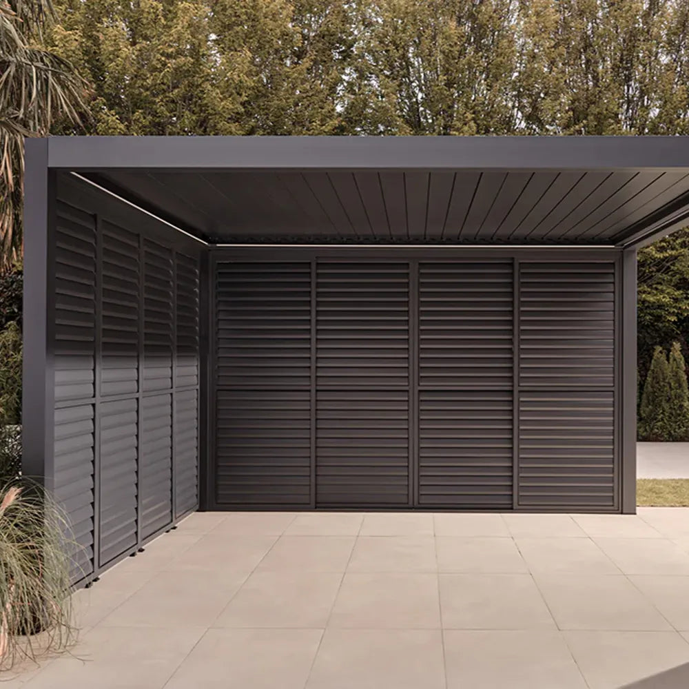 Suns Lifestyle Luxe Pergola Louvered Side Walls