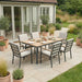 Nova Heidi outdoor furniture - Nova - Heidi 6 Seat Dining Set - 1.5 x 1.0m Rectangular Table