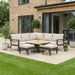 Nova Heidi outdoor furniture - Nova - Heidi Corner Sofa Lounge Dining Set with Square Rising Table