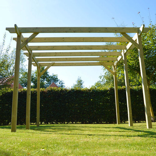 pergola 6 post Light Green