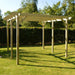 pergola 6 post Light Green front