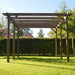 pergola 6 post rustic brown direct