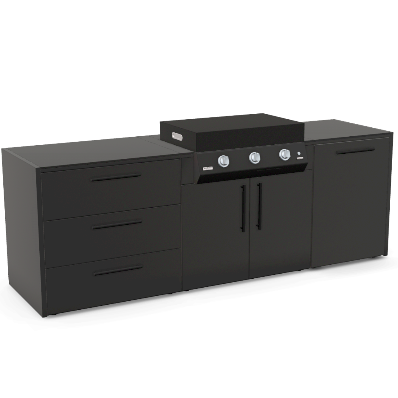 Nero Riverwash worktop – The Plancha Pro Outdoor Kitchen