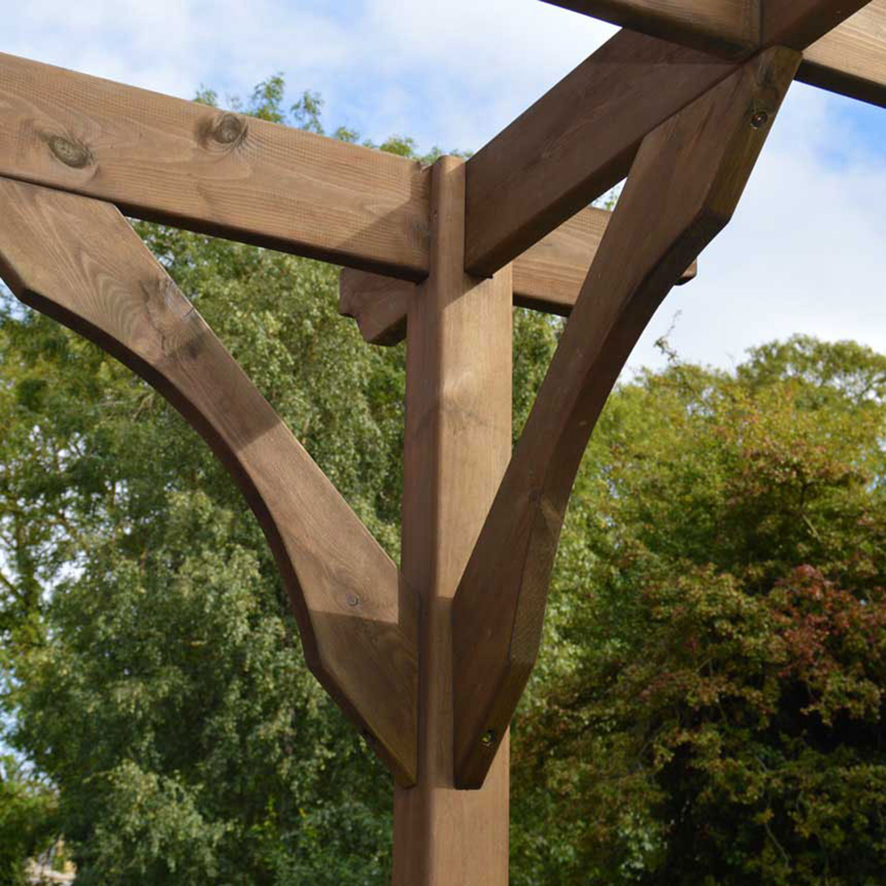 Wall Mounted Premium Pergola - 1.8m Depth