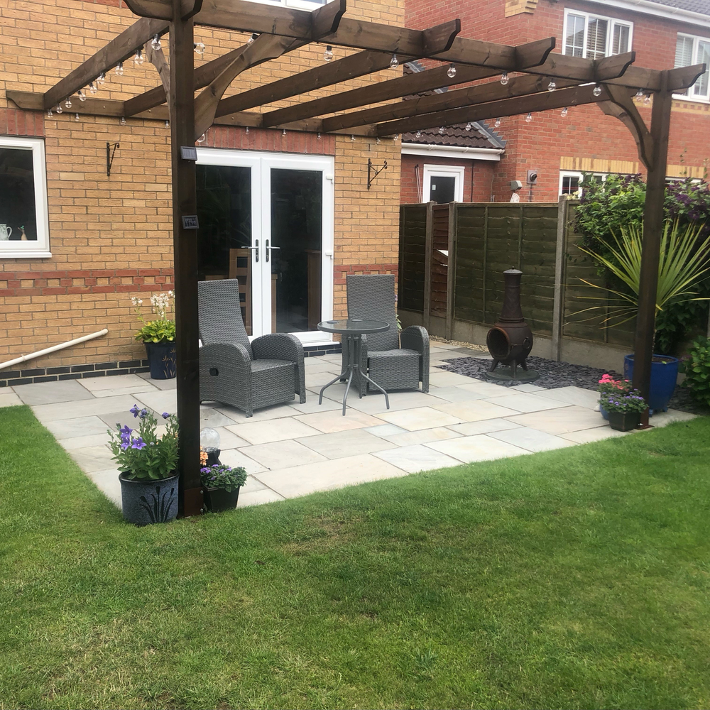 Wall Mounted Premium Pergola - 3.6m Depth