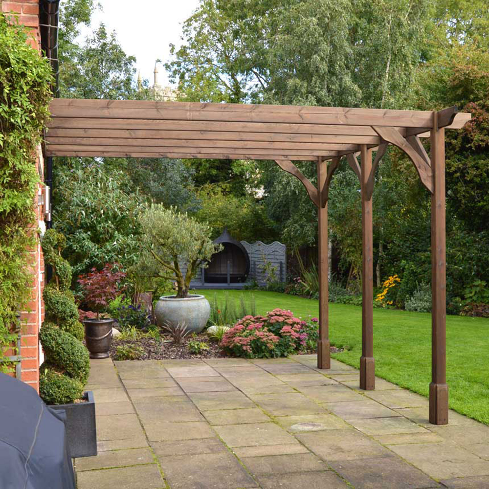 Wall Mounted Premium Pergola - 3m Depth