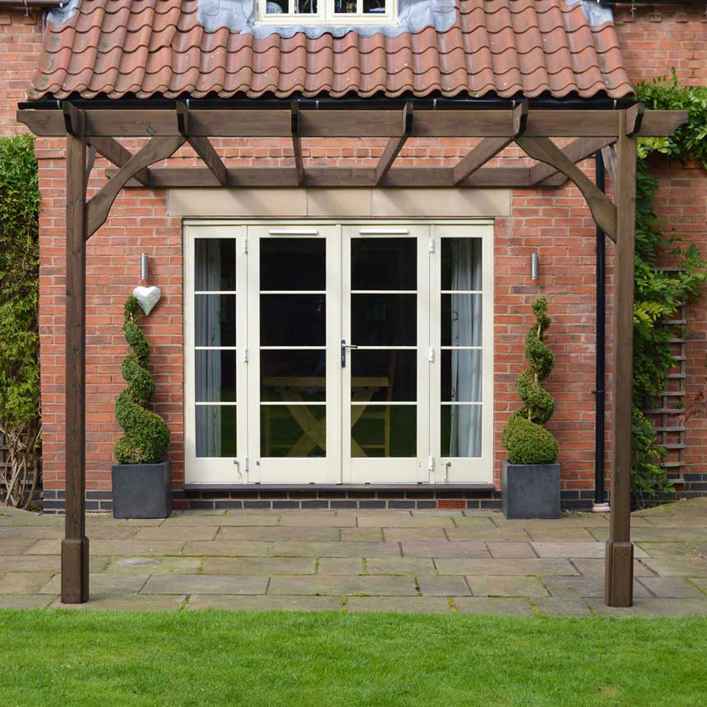 Wall Mounted Premium Pergola - 2.4m Depth