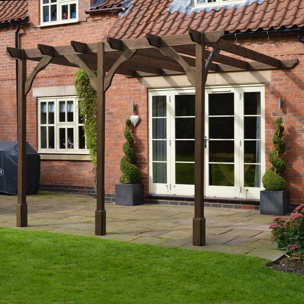 Wall Mounted Premium Pergola - 3m Depth