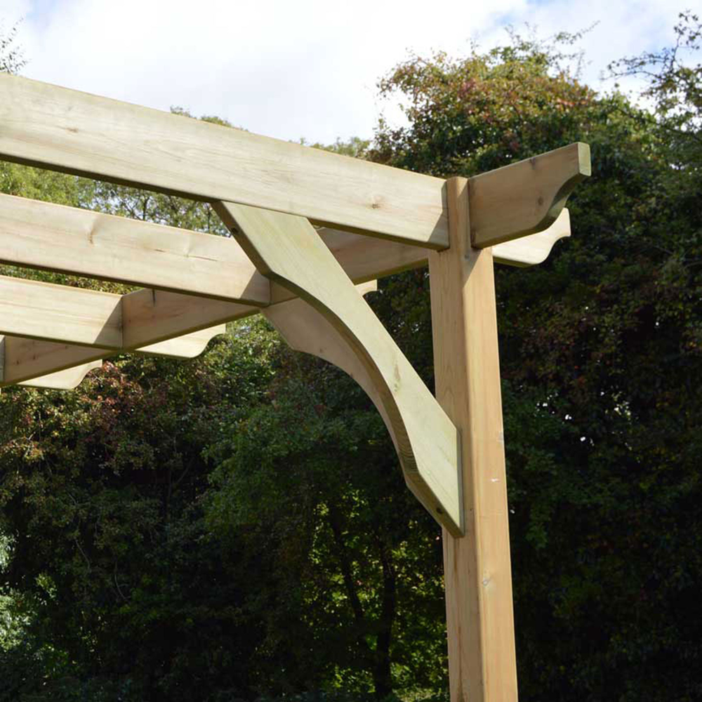 Wall Mounted Premium Pergola - 3m Depth