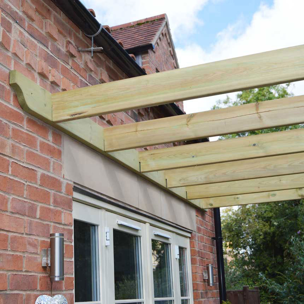 Wall Mounted Premium Pergola - 1.8m Depth