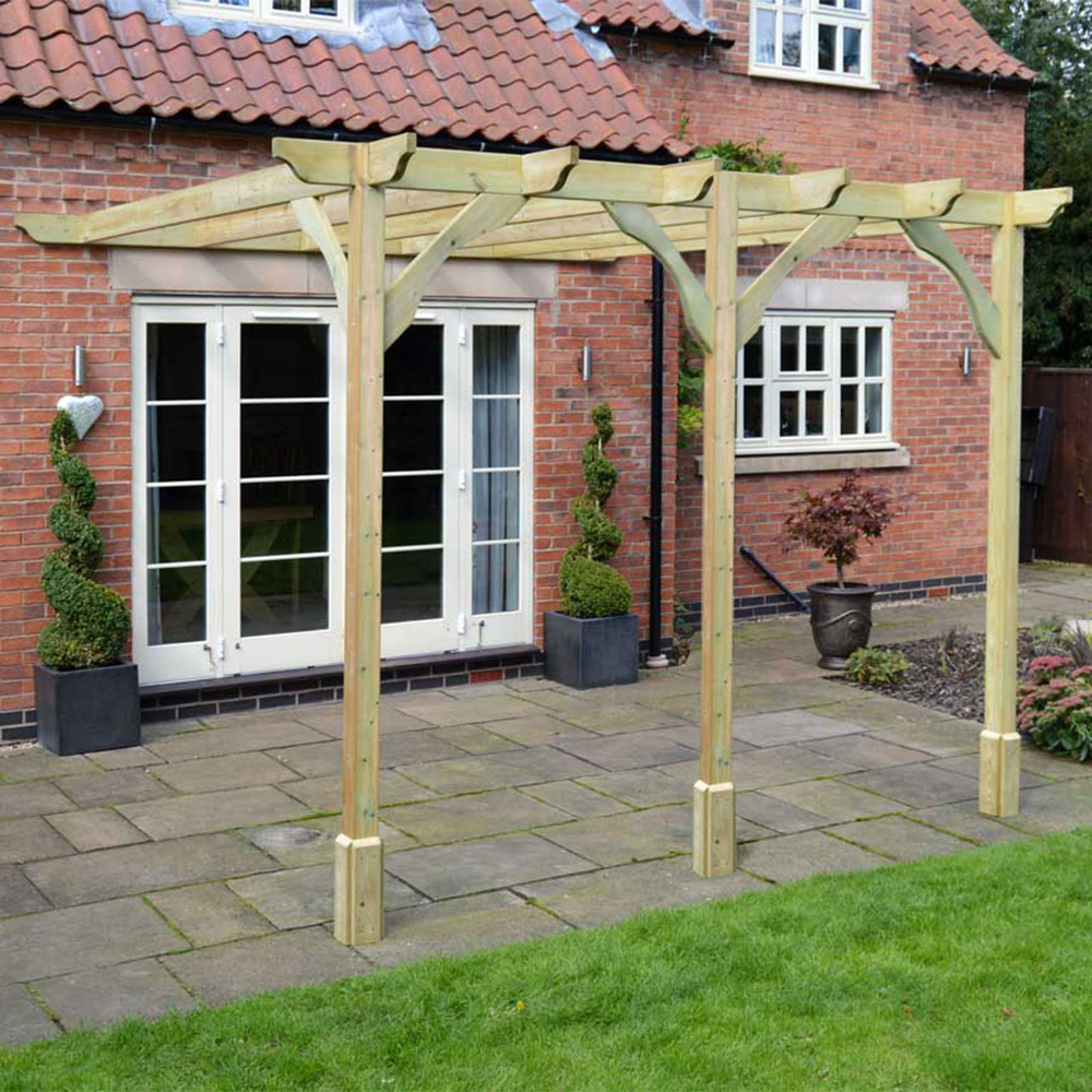 Wall Mounted Premium Pergola - 3m Depth
