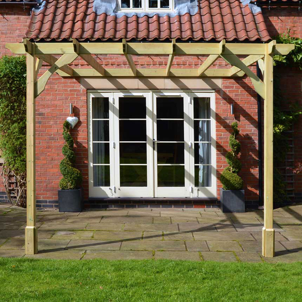 Wall Mounted Premium Pergola - 2.4m Depth