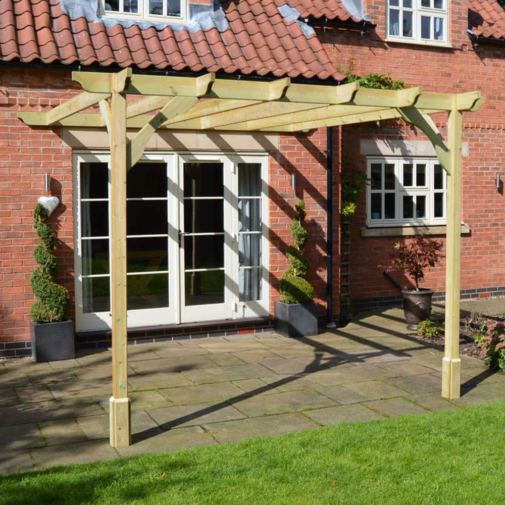 Wall Mounted Premium Pergola - 3m Depth