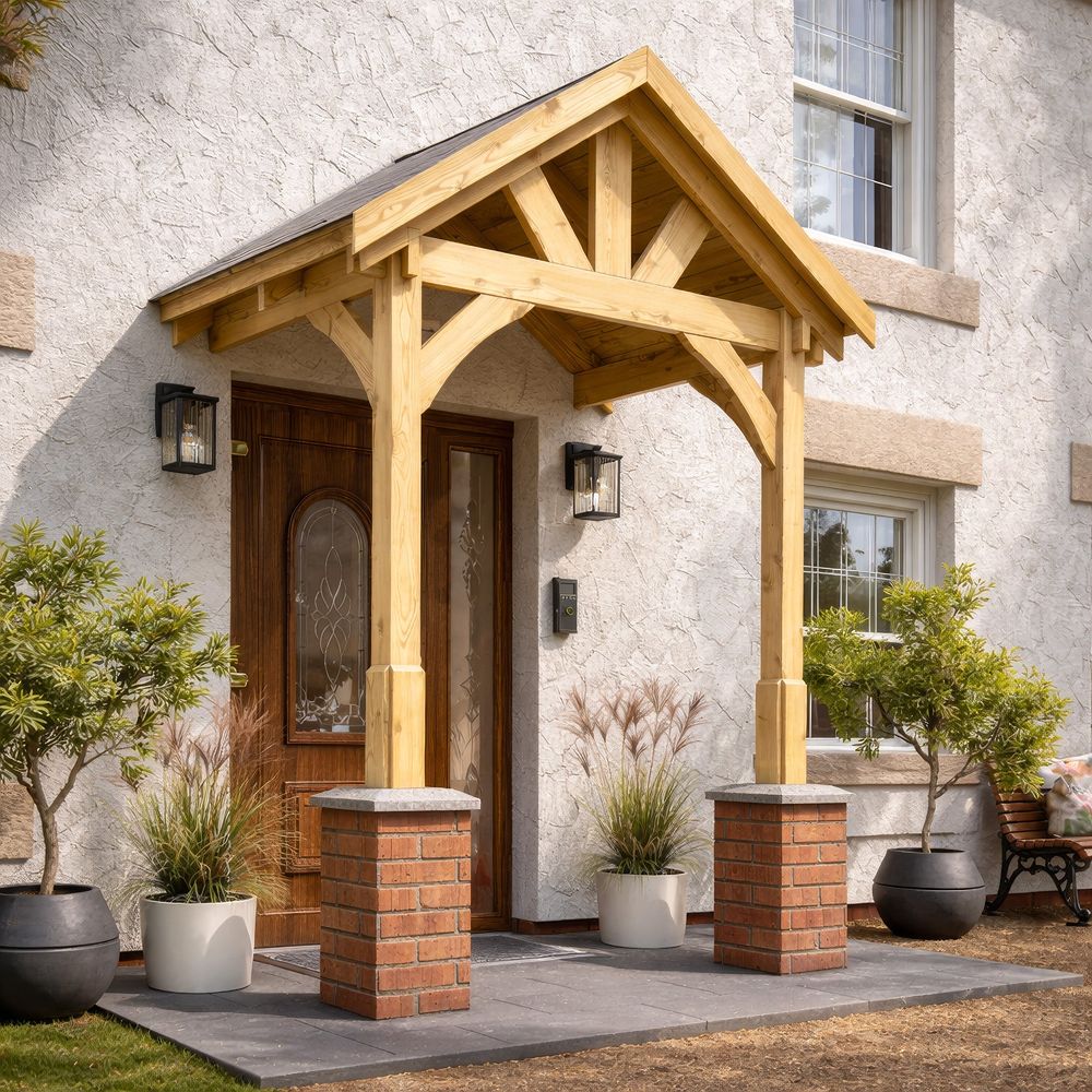 Slate Tile Roof Porch – Rustic Brown or Light Green
