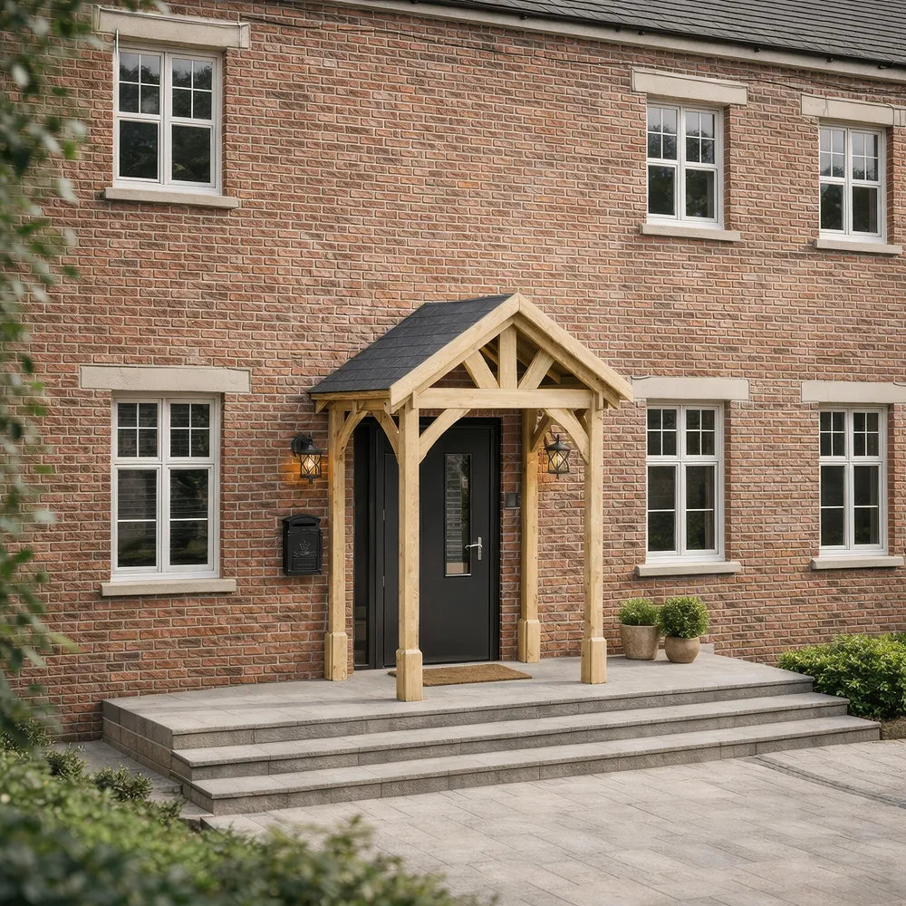 Slate Tile Roof Porch – Rustic Brown or Light Green