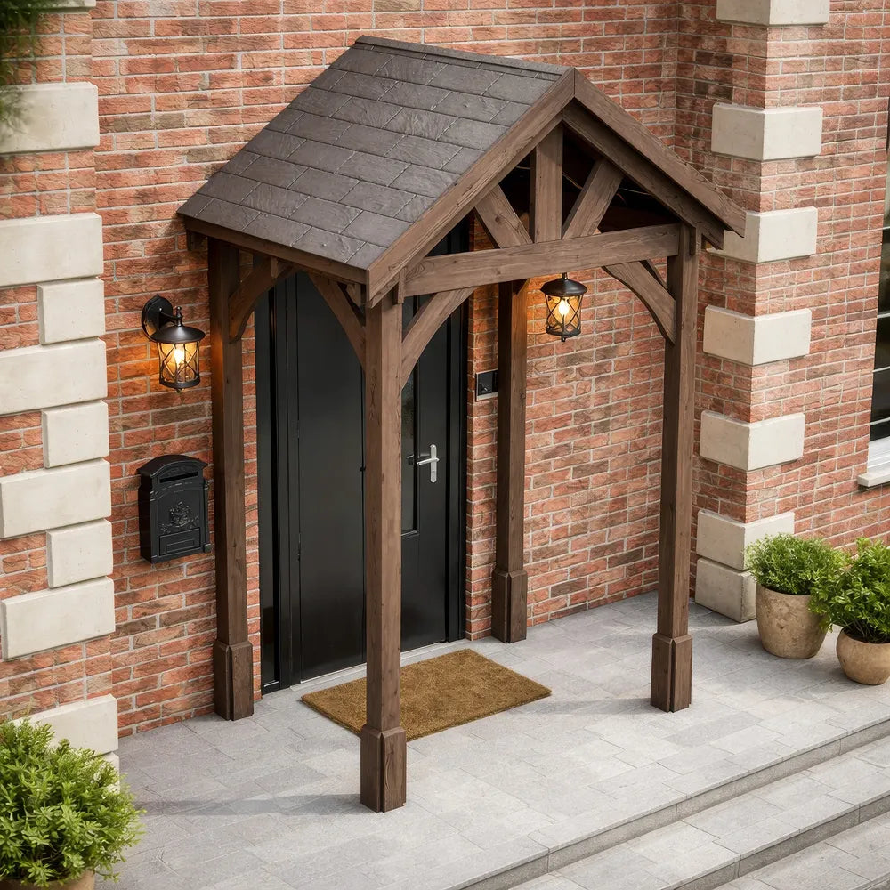Slate Tile Roof Porch – Rustic Brown or Light Green