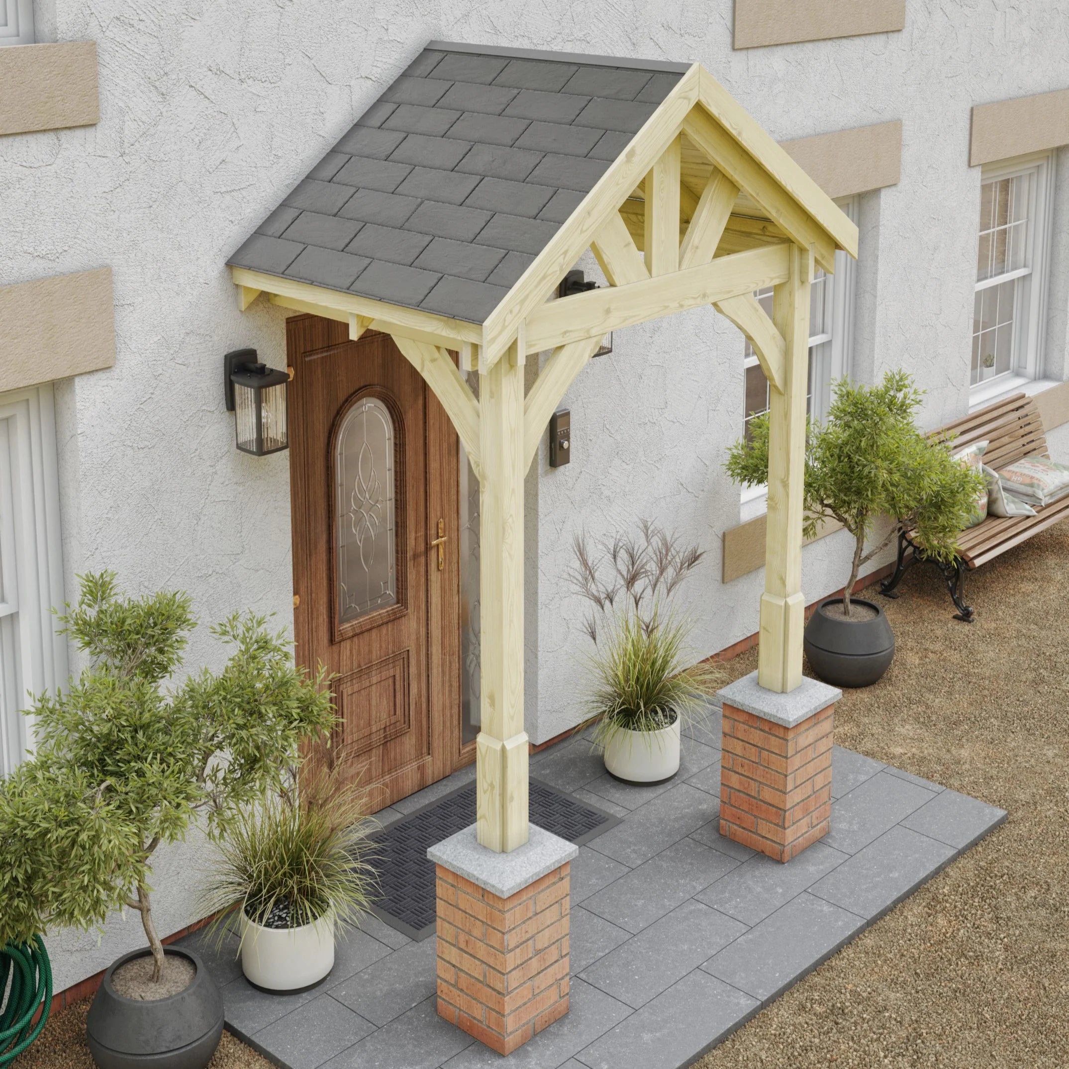 Felt Shingle Roof Porch