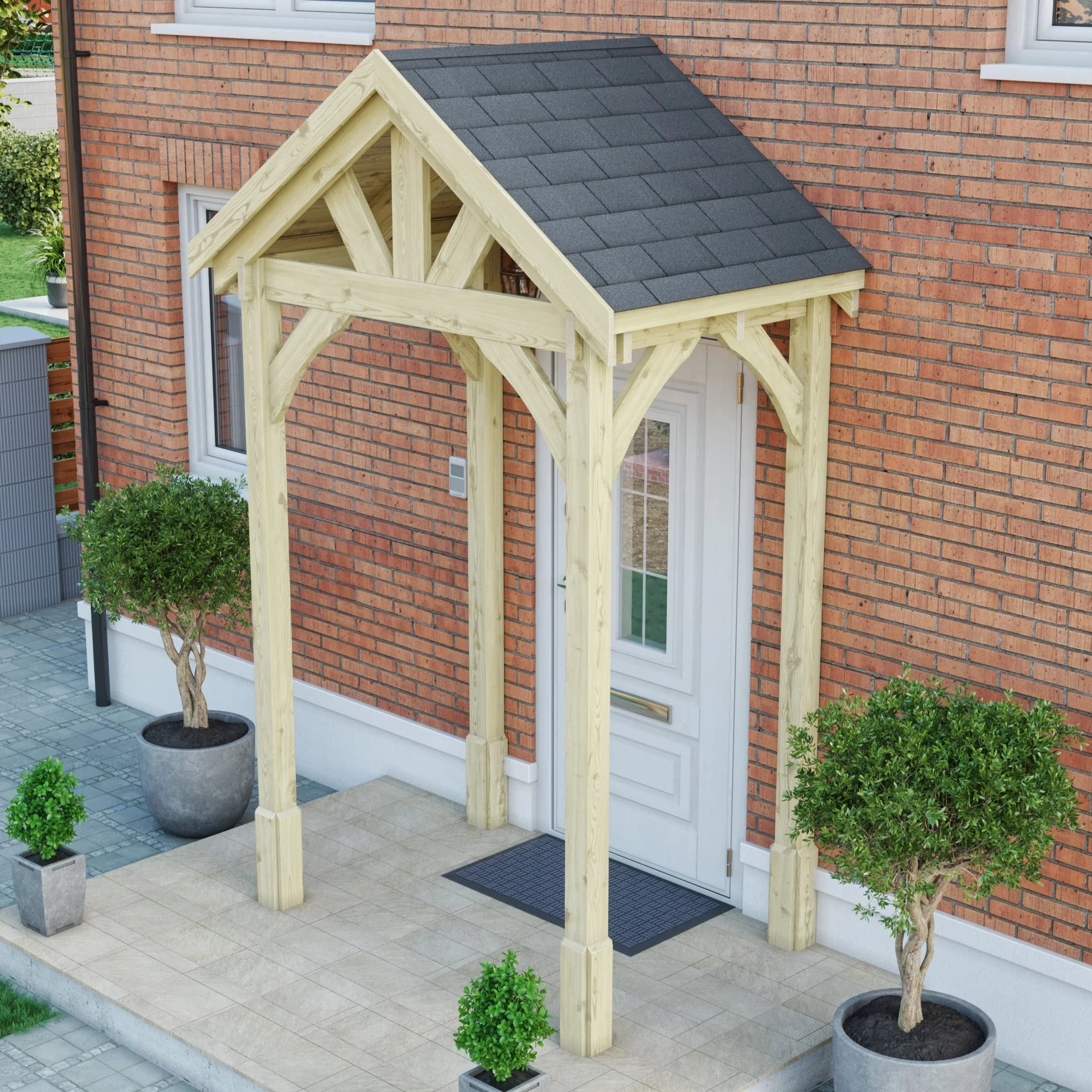 Felt Shingle Roof Porch