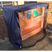 Rabbit hutch cover navy open front