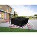 Rattan cube set cover black 127cm