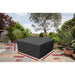 Rattan cube set cover black 134cm