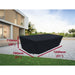 Rectangular garden table cover black 130cm