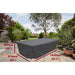 Rectangular garden table cover grey 161cm