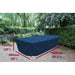 Rectangular garden table cover navy blue 166cm