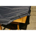 Rectangular table top cover drawcord edge